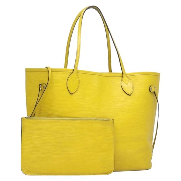 LOUIS VUITTON Epi Neverfull MM Tote Bag Yellow Pistachian M40956 LV Auth 127165 - Picture 1 of 14
